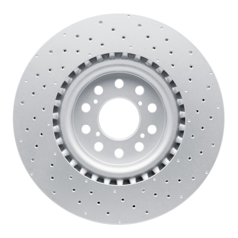 Honda Civic Brake Rotor (1) - Front - R1 Concepts - Drilled Carbon Alloy GeoMET - `17-`25